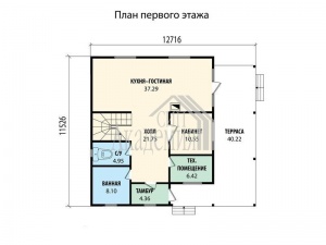 Проект дома VH "61-13" Вилла - Фото 6