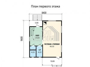 Проект дома VH "91-14" Оскар - Фото 6