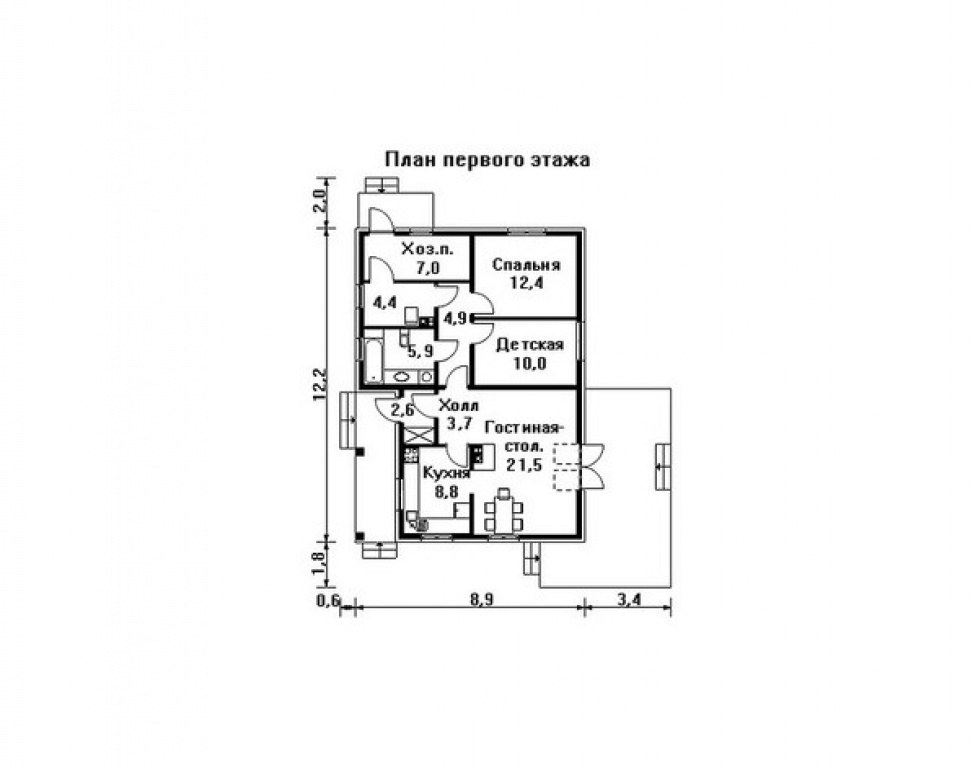 Проект дома Проект дома AS-1090 - Фото 1