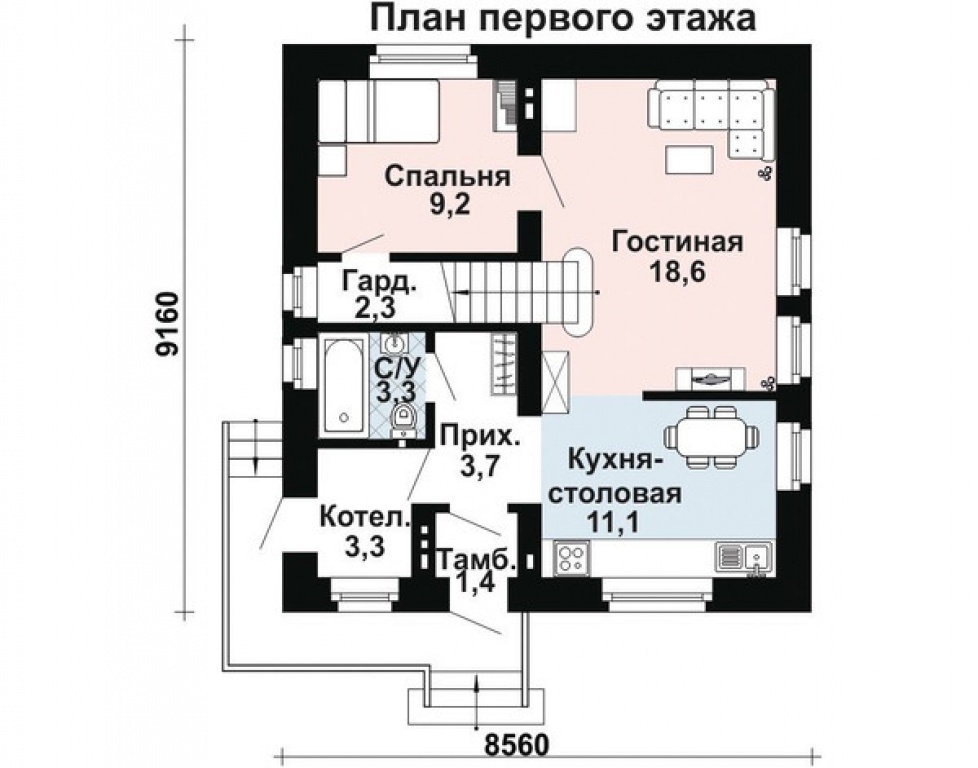 Проект дома Проект дома AS-1622 - Фото 1