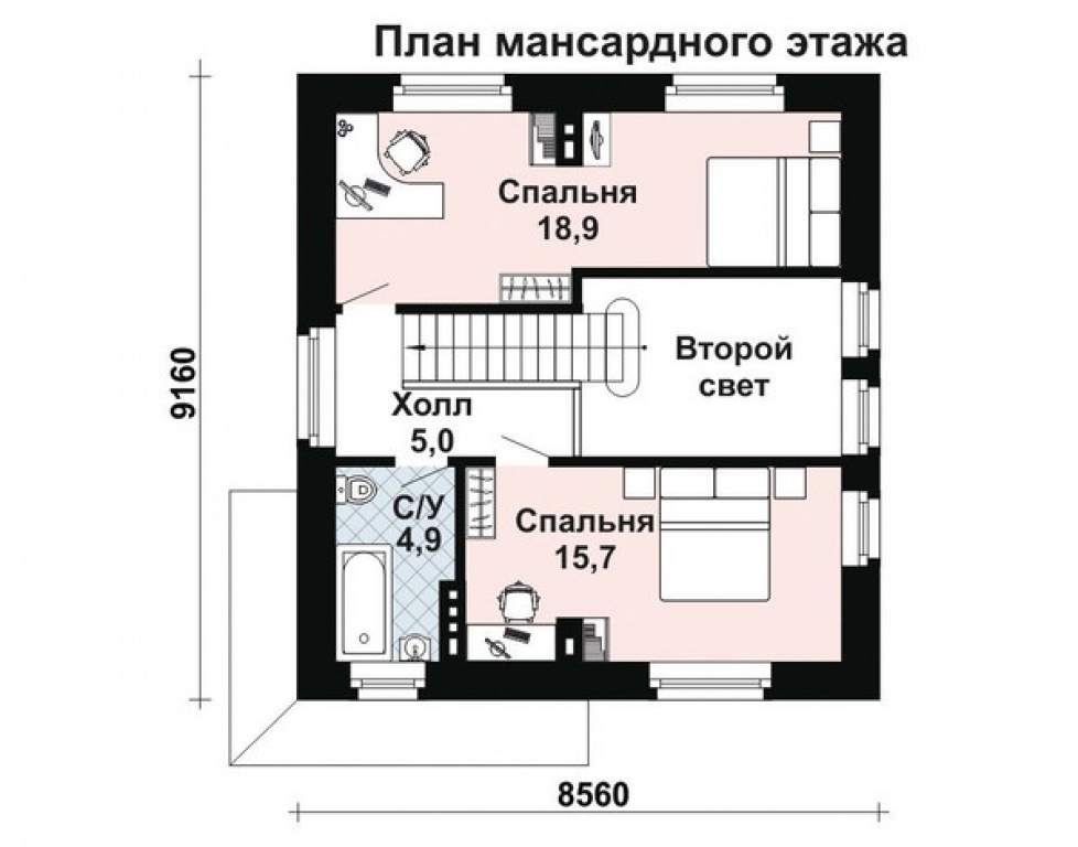 Проект дома Проект дома AS-1622 - Фото 2