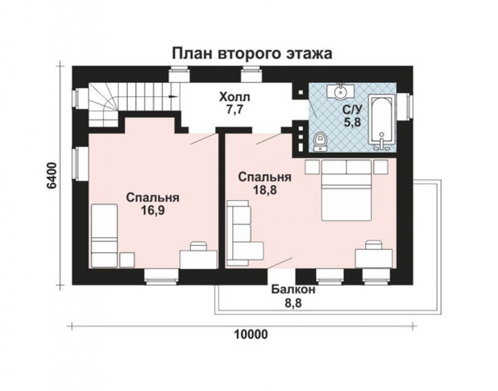 Проект дома Проект дома AS-1624 - Фото 2