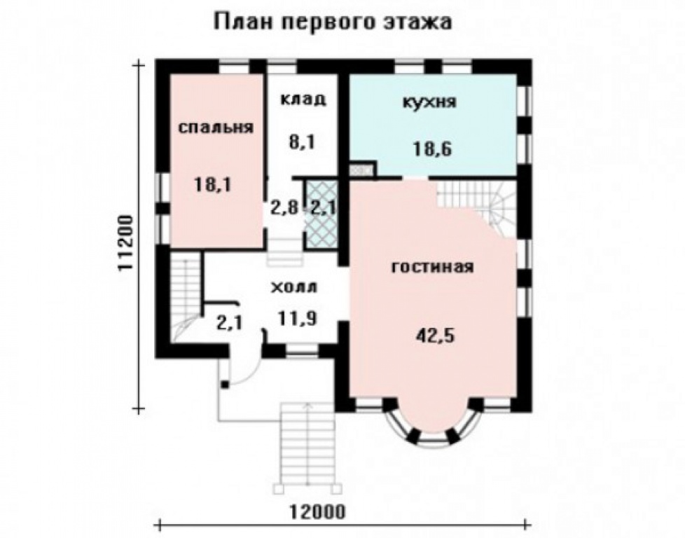 Проект дома Проект дома AS-172 - Фото 1