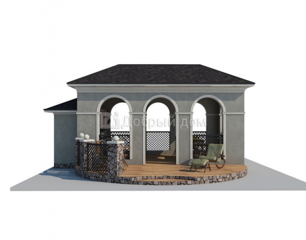 Проект дома Проект беседки AS-2002-6 - Фото 2