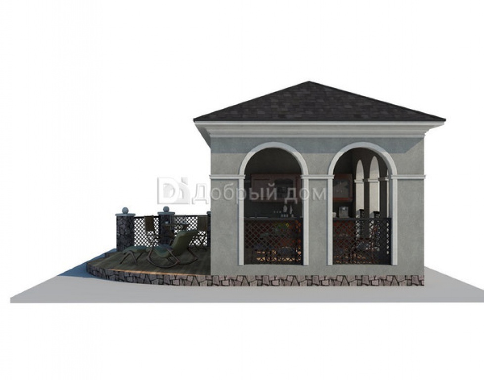 Проект дома Проект беседки AS-2002-6 - Фото 4