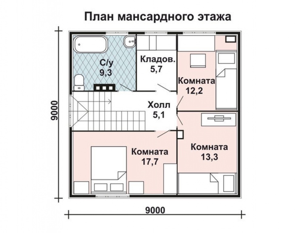 Проект дома Проект дома AS-2102-2 - Фото 2