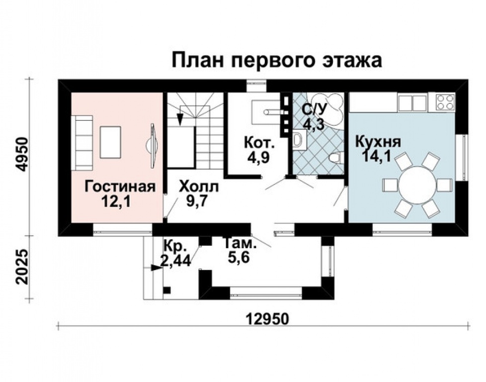 Проект дома Проект дома AS-2269 - Фото 1