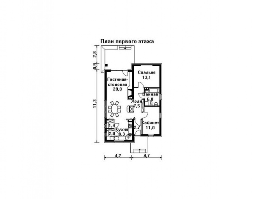 Проект дома Проект дома AS-814 - Фото 1